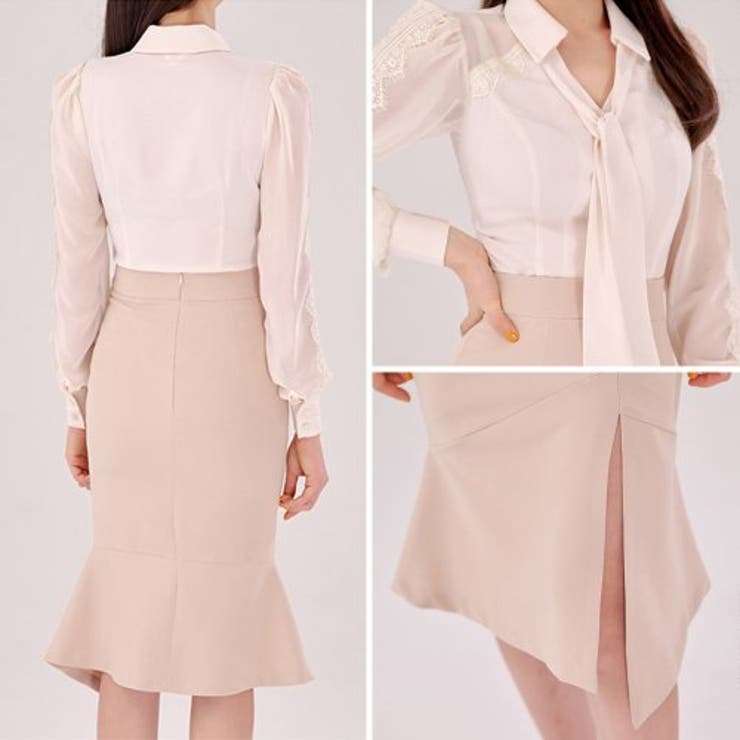 ベージュ系の柔らかな色合いが上品な印象のセットアップドレス(キャバドレス CAB… | GRAXIA | 詳細画像7 