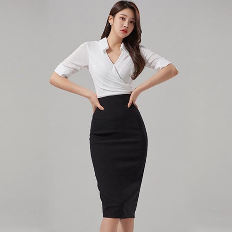 1着で即コーデが決まるミモレ丈モノトーンワンピース(キャバドレス CABARET… | GRAXIA | 詳細画像10 