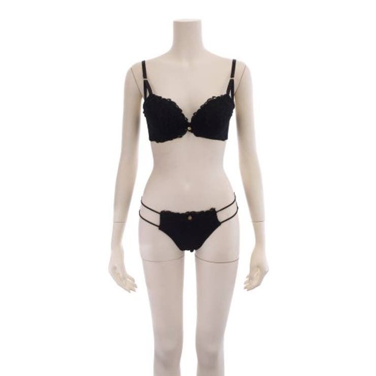 特徴的なサイドストラップがポイントの単色ブラ・ショーツセット（ブラセット） | GRAXIA | 詳細画像11 