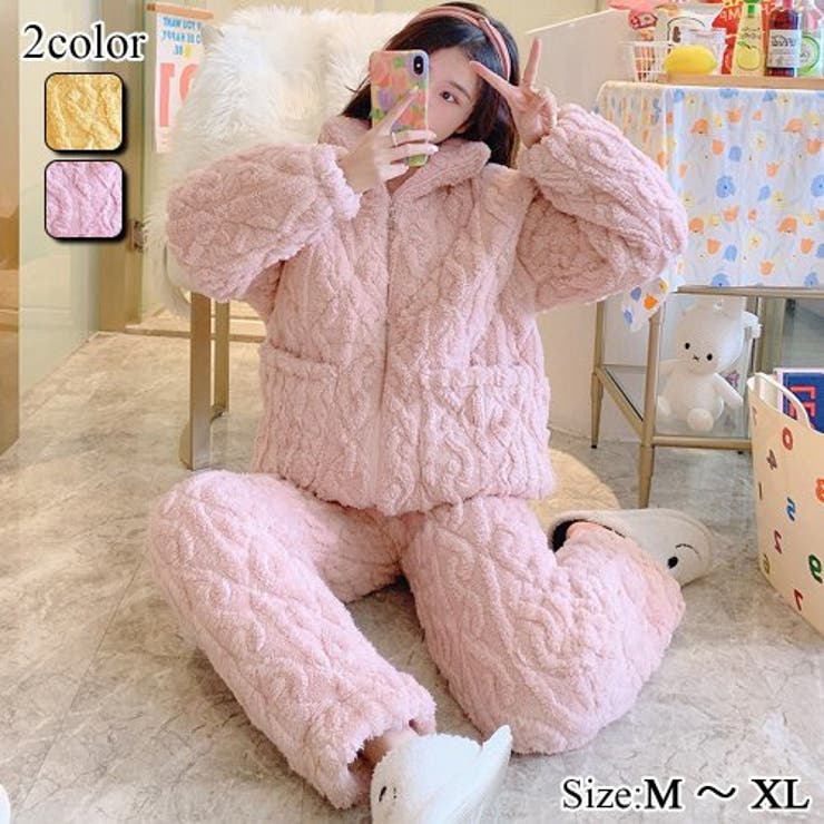 パジャマ XLサイズ ピンク ナイトウェア - 5