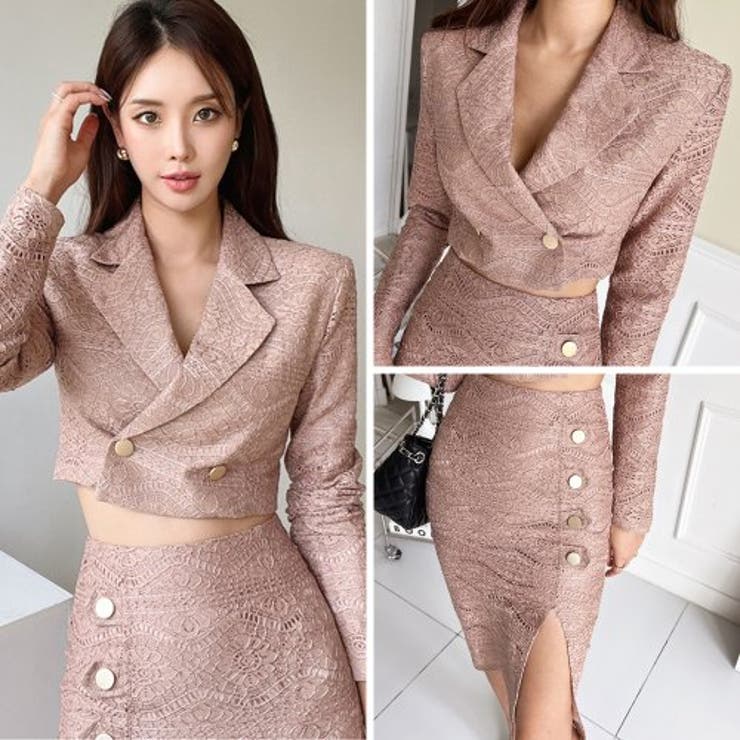 総レースでエレガント＆セクシーな雰囲気のセットアップドレス(キャバドレス CAB… | GRAXIA | 詳細画像7 