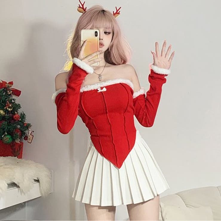 クリスマスムードを盛り上げてくれるサンタさん風トップス(TOPS) | GRAXIA | 詳細画像6 