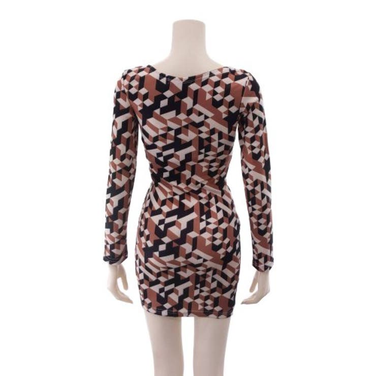 1枚でトレンド感の出るジオメトリックワンピース(キャバドレス CABARETDR… | GRAXIA | 詳細画像12 