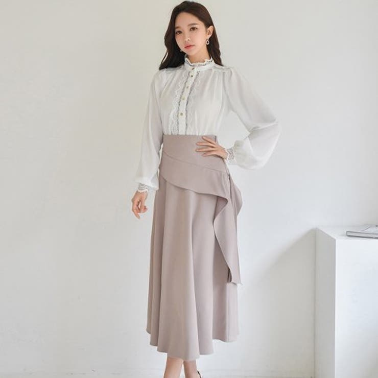 ニュアンスカラーで幅広いシーンで活躍しそうなセットアップドレス(キャバドレス C… | GRAXIA | 詳細画像2 