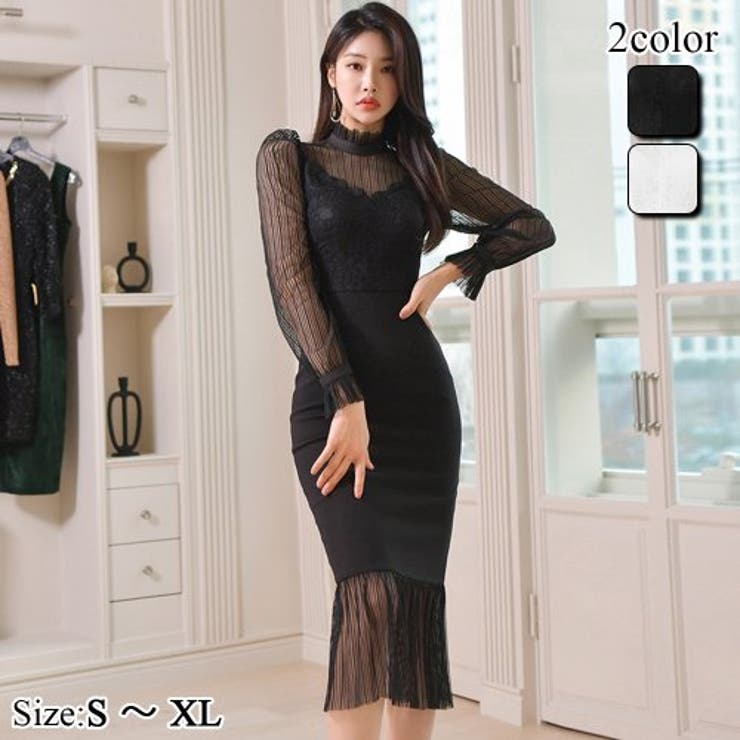 クラシカルかつモード感も漂う大人のワンピース(キャバドレス CABARETDRE… | GRAXIA | 詳細画像1 