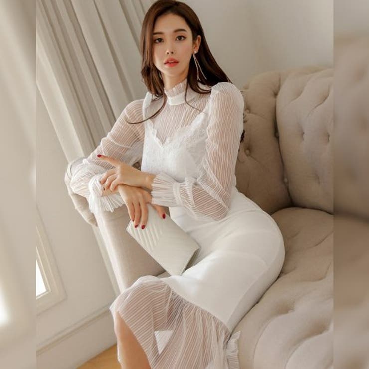 クラシカルかつモード感も漂う大人のワンピース(キャバドレス CABARETDRE… | GRAXIA | 詳細画像19 