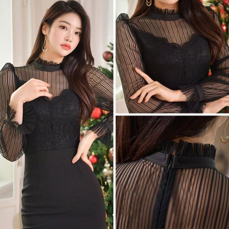 クラシカルかつモード感も漂う大人のワンピース(キャバドレス CABARETDRE… | GRAXIA | 詳細画像7 