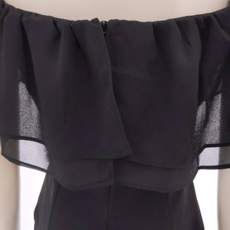 胸元と裾の2段フリルが華やかさとボリューム感を加えてくれるワンピース(キャバドレ… | GRAXIA | 詳細画像9 