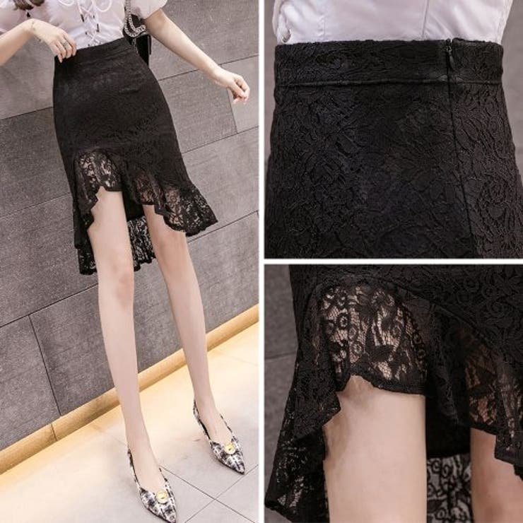 揺れ動くレースが可愛さを飾る総レーススカート(SKIRT) | GRAXIA | 詳細画像6 
