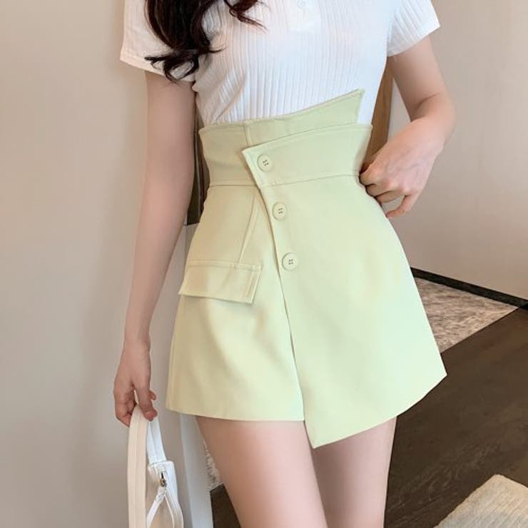 ラップ風デザインでスッキリ穿きこなせるショートパンツ(PANTS) | GRAXIA | 詳細画像9 