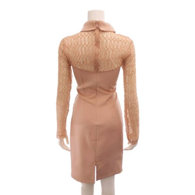 異素材MIXがおしゃれなドッキングミディアム丈ワンピース(キャバドレス CABA… | GRAXIA | 詳細画像14 