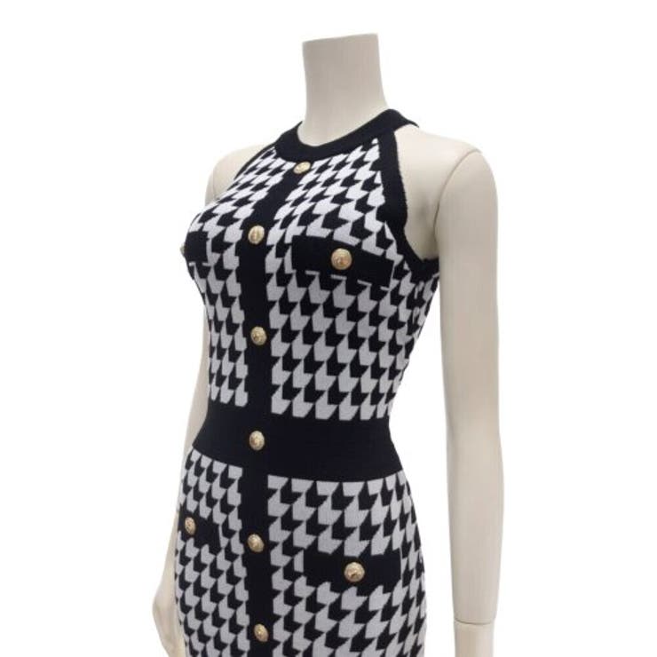 千鳥柄が大人っぽい印象のミニ丈ニットワンピース(キャバドレス CABARETDR… | GRAXIA | 詳細画像17 