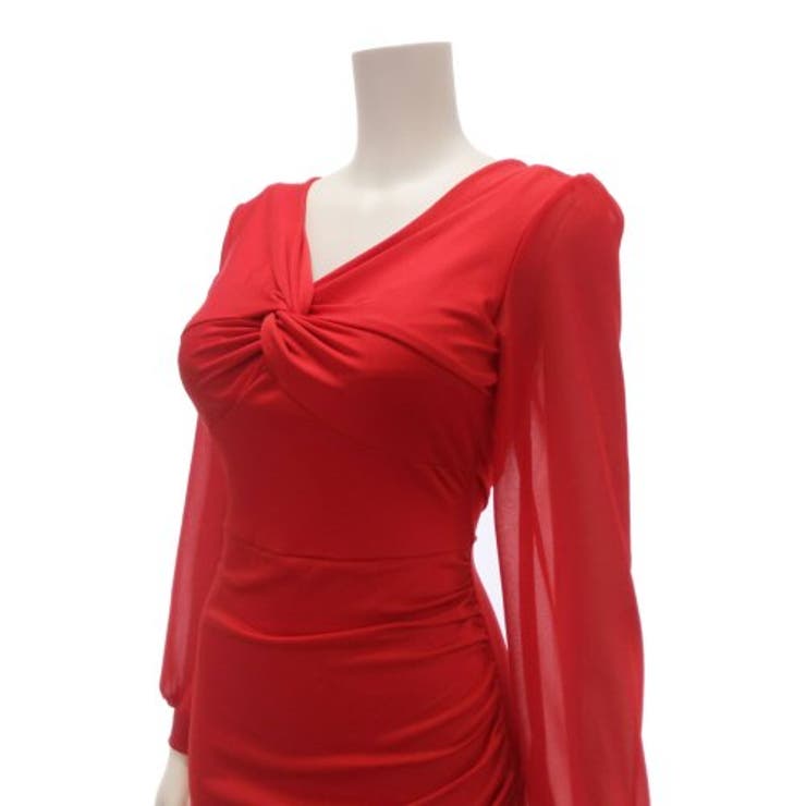 程よいフィット感が心地よい生地のカシュクールワンピース(キャバドレス CABAR… | GRAXIA | 詳細画像19 