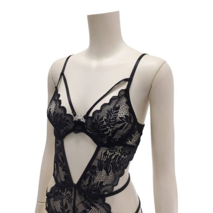 角度によって違った表情を魅せるボタニカル柄レースを使用したテディ(セクシーランジ… | GRAXIA | 詳細画像10 