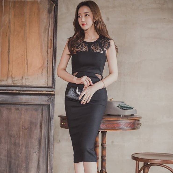 ビスチェデザインとレースの透け感が大人っぽいドレス(キャバドレス CABARET… | GRAXIA | 詳細画像6 