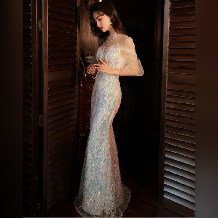 キラキラとしたチュール素材を使用したロマンティックなパーティードレス | GRAXIA | 詳細画像4 