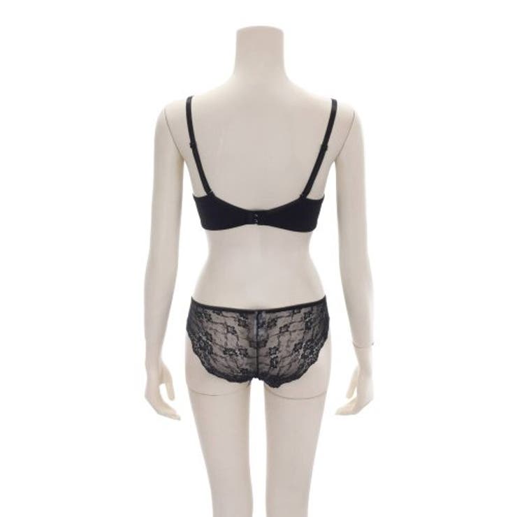 シックなカラーリングと透け感で大人顔に仕立てたブラ ショーツセット(ブラセット) | GRAXIA | 詳細画像12 