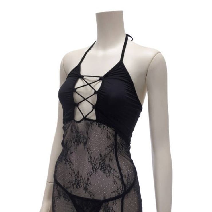 胸元のレースアップがセクシーアピール度満点のベビードール(セクシーランジェリー) | GRAXIA | 詳細画像10 