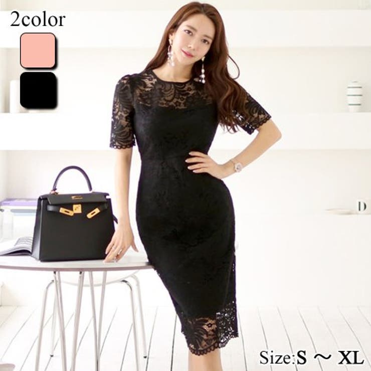 着るシーンを選ばない総レースワンピース(キャバドレス CABARETDRESS) | GRAXIA | 詳細画像1 