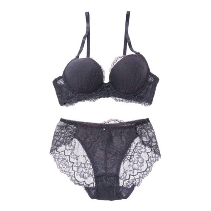 モダンシックなカラーに落ち着きある刺繍が大人のブラ ショーツセット(ブラセット) | GRAXIA | 詳細画像13 