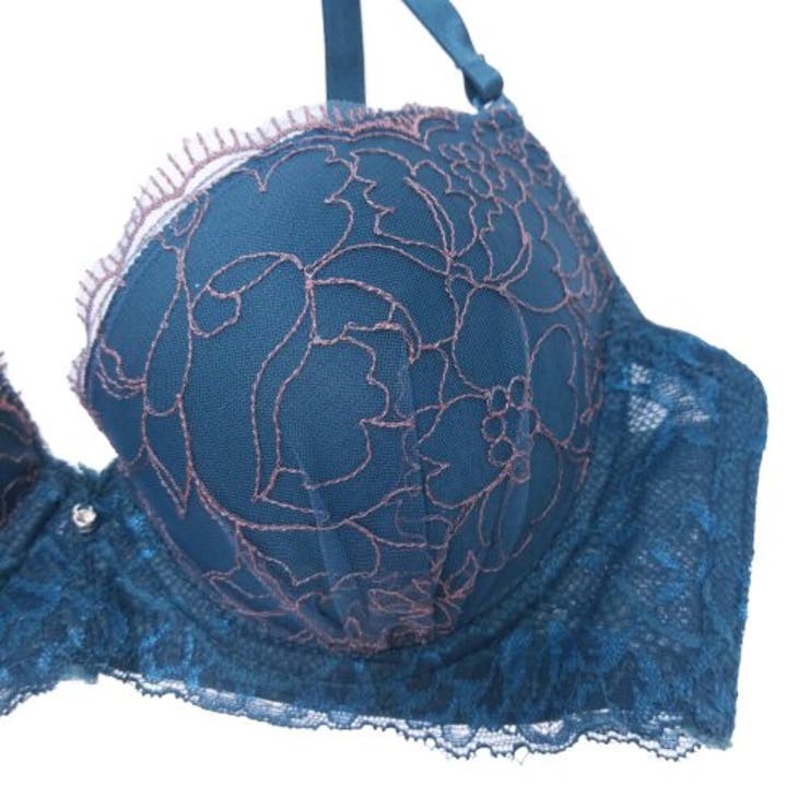 モダンシックなカラーに落ち着きある刺繍が大人のブラ ショーツセット(ブラセット) | GRAXIA | 詳細画像16 