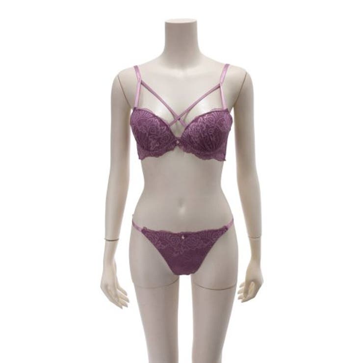 エレガントカラーにストリングデザインが高見えブラ・ショーツセット(ブラセット) | GRAXIA | 詳細画像9 