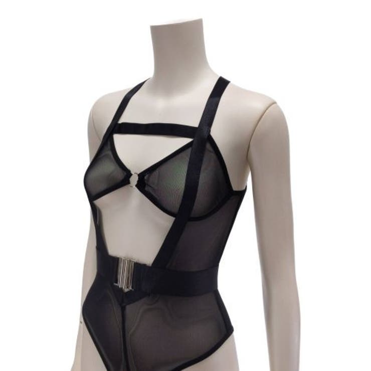 メッシュの透け感がスタイリッシュなハイレグテディ(セクシーランジェリー) | GRAXIA | 詳細画像9 