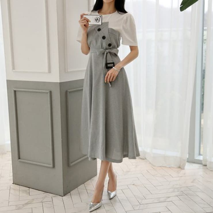 千鳥柄のレイヤード風ワンピース(キャバドレス・CABARETDRESS) | GRAXIA | 詳細画像3 