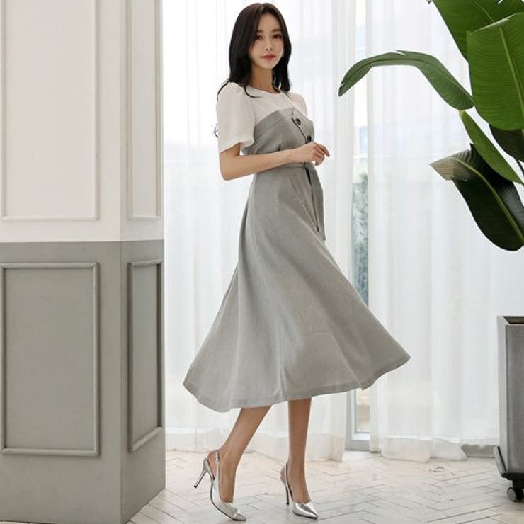 千鳥柄のレイヤード風ワンピース(キャバドレス・CABARETDRESS) | GRAXIA | 詳細画像4 