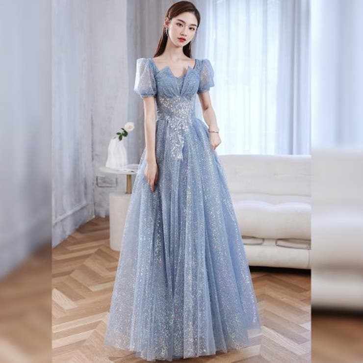 オーロラの光を放つパーティードレス(キャバドレス・CABARETDRESS