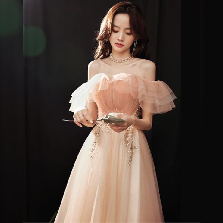 プリンセスのような甘さがレディライクなパーティードレス(キャバ