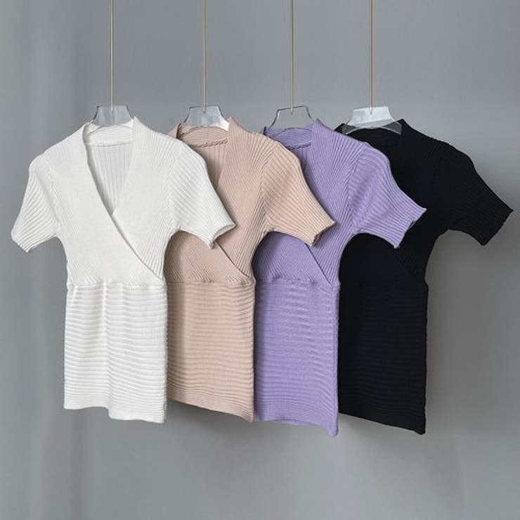 メリハリボディが際立つカシュクールリブニットトップス(TOPS) | GRAXIA | 詳細画像17 