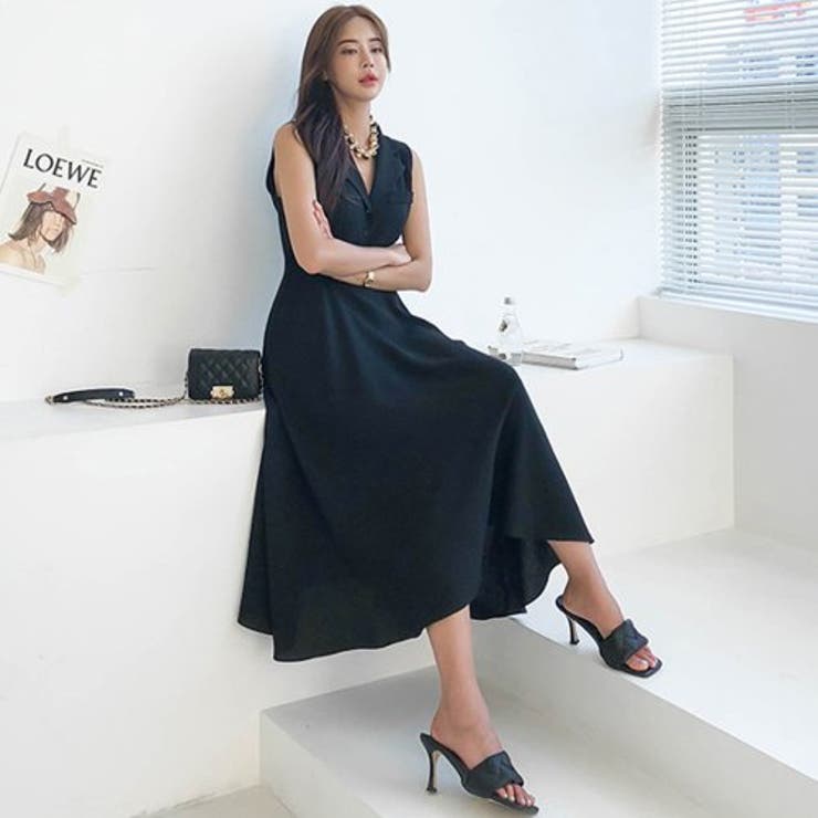 シンプルデザインのノースリーブシャツワンピース(キャバドレス CABARETDR… | GRAXIA | 詳細画像10 