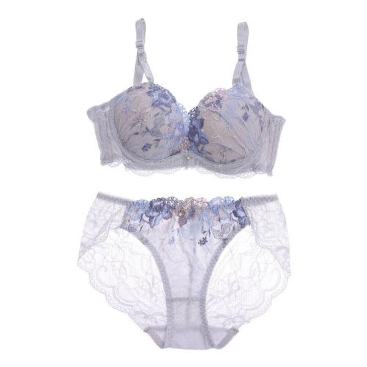 華やかで洗練された花刺繍がアクセントのブラ・ショーツセット(ブラセット) | GRAXIA | 詳細画像13 