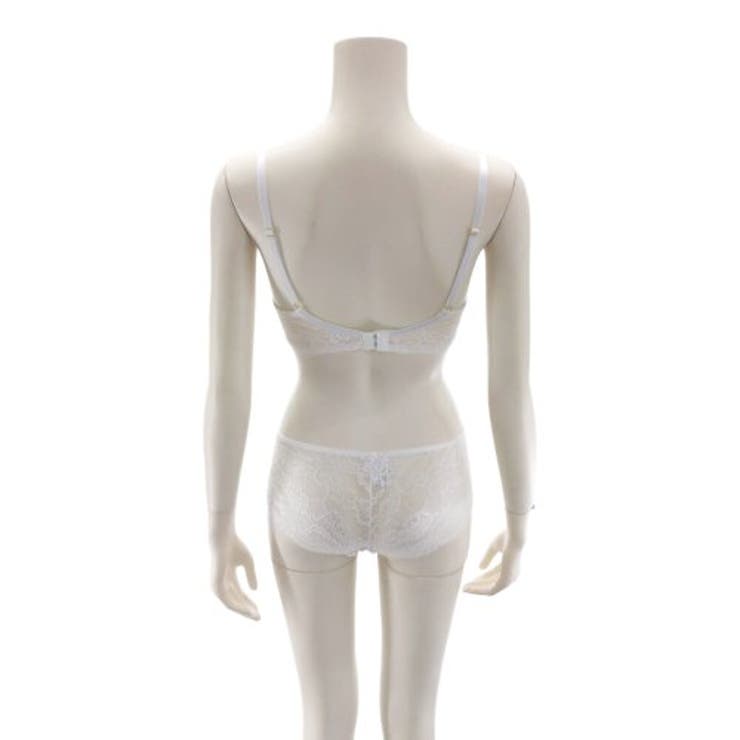 チュールとフラワーレースの繊細な魅力引き立つブラ・ショーツセット（ブラセット） | GRAXIA | 詳細画像7 