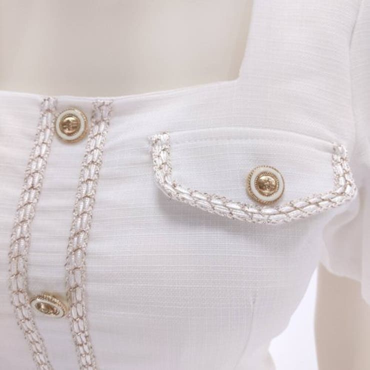 スクエアネックトップスとプリーツスカートのセットアップ(キャバドレス CABAR… | GRAXIA | 詳細画像12 