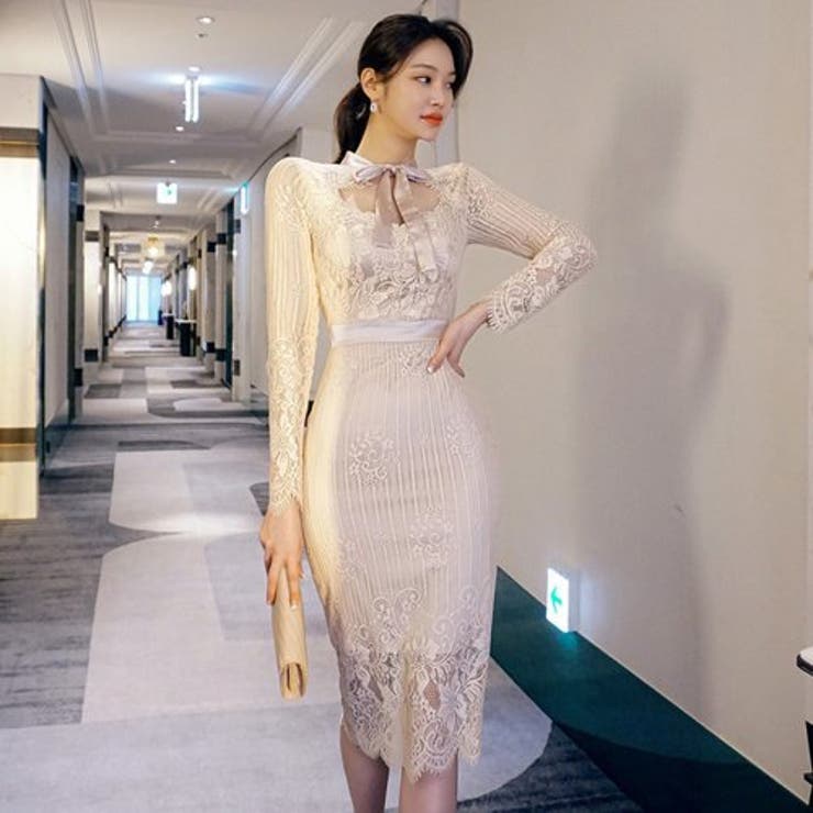 総レースタイトロングワンピース(キャバドレス・CABARETDRESS) | GRAXIA | 詳細画像3 