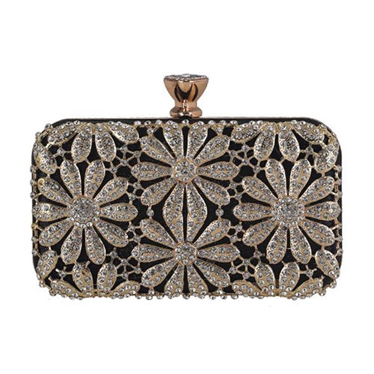 花柄ラインストーンがクラシックな3WAYクラッチバッグ(CLUTCH BAG) | GRAXIA | 詳細画像8 