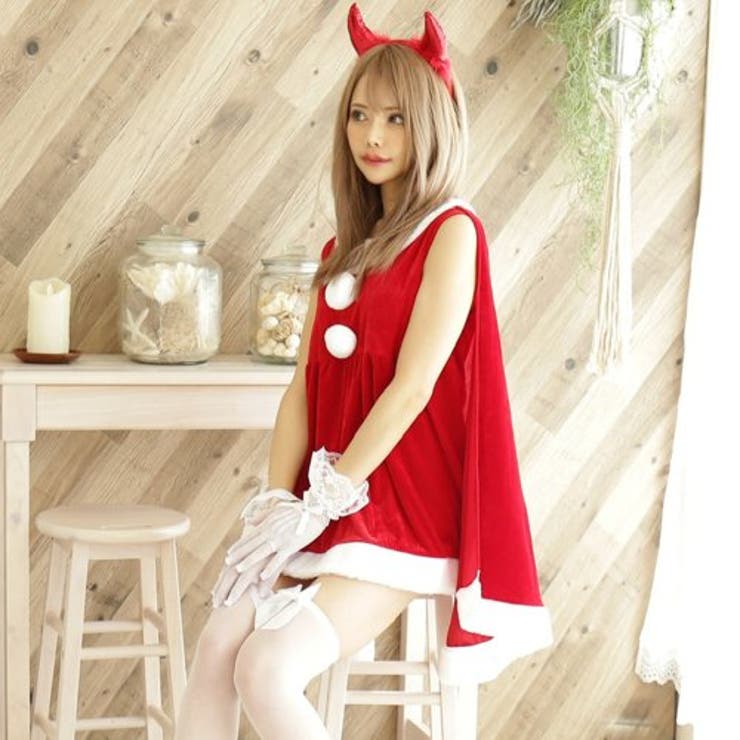 ケープが付いたワンピースのサンタガール風コスプレ(COSPLAY) | GRAXIA | 詳細画像5 