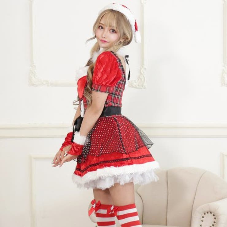 チェック柄がガーリーさを引き立てふんわりキュートなサンタガール風コスプレ | GRAXIA | 詳細画像3 