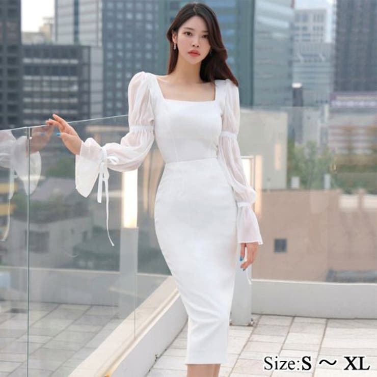 ベルシェイプカフスがエレガントなセットアップドレス(キャバドレス CABARET… | GRAXIA | 詳細画像1 