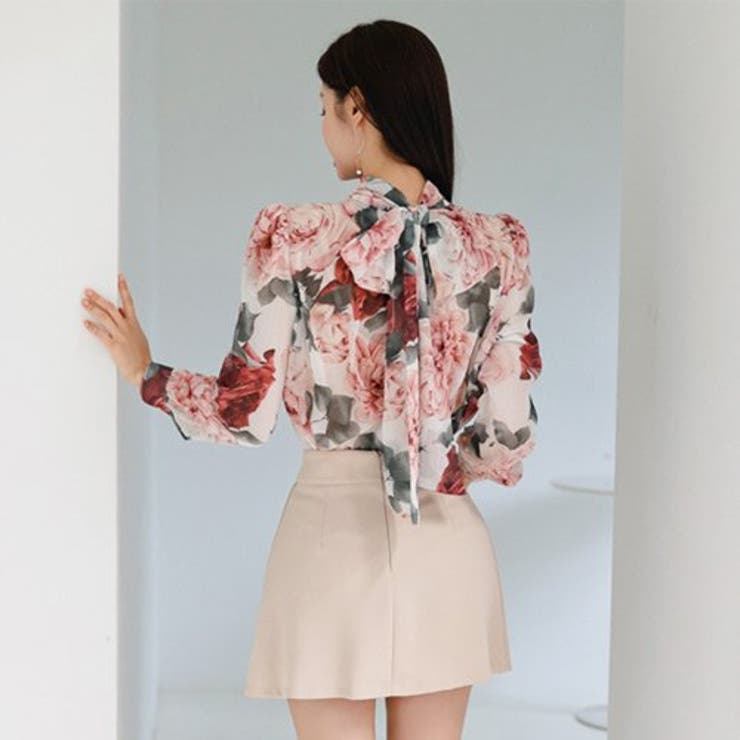 軽やかなシフォン花柄ブラウスのセットアップドレス(キャバドレス CABARETD… | GRAXIA | 詳細画像5 