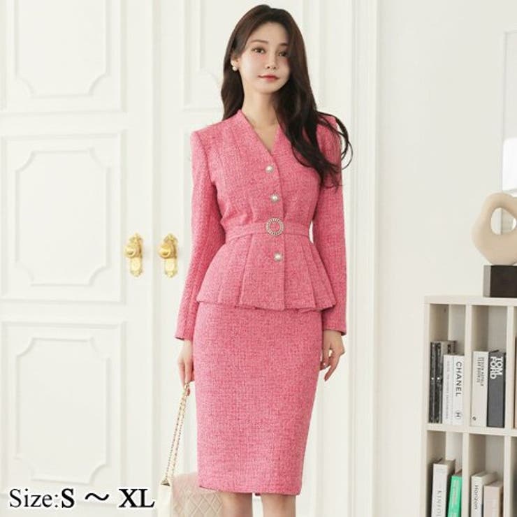 春ツイードで様々なシーンに映えるセットアップドレス(キャバドレス CABARET… | GRAXIA | 詳細画像1 