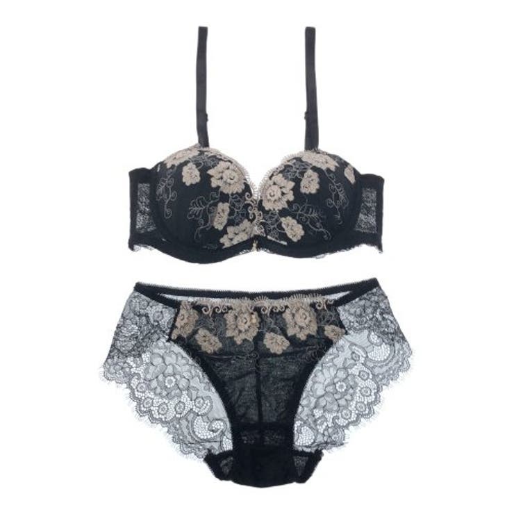 アイラッシュレースにシースルーがちょっぴり大人なブラ ショーツセット(ブラセット… | GRAXIA | 詳細画像11 