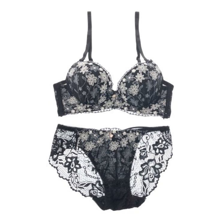 フラワー刺しゅうがメリハリを生むブラ・ショーツセット(ブラセット) | GRAXIA | 詳細画像11 