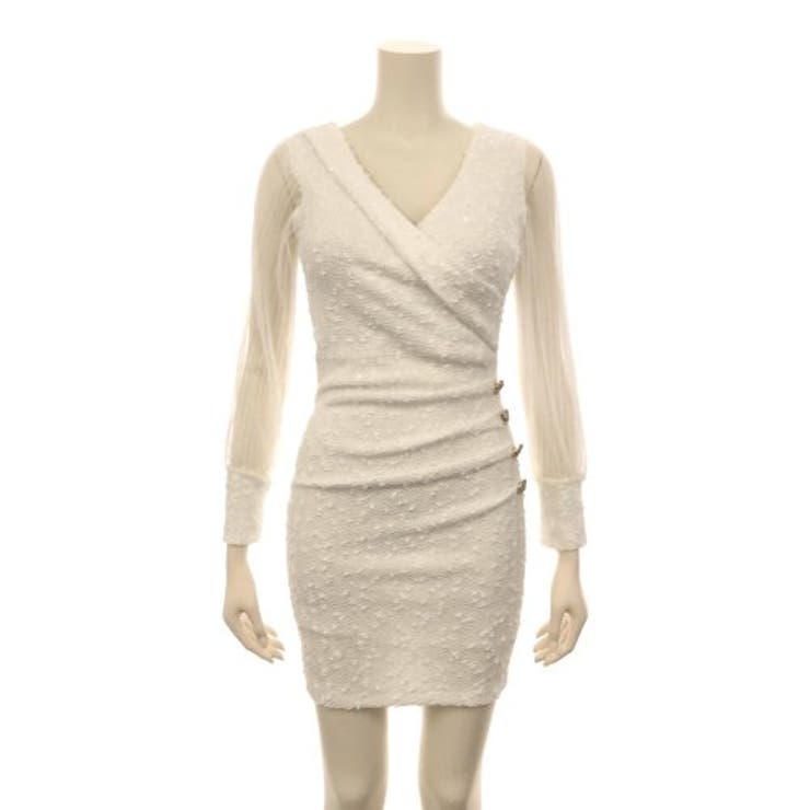 アシンメトリーカラーVネックミニワンピース(キャバドレス CABARETDRES… | GRAXIA | 詳細画像11 