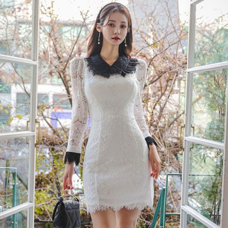 ピーターパンカラー総レースミニ丈ワンピース(キャバドレス CABARETDRES… | GRAXIA | 詳細画像10 