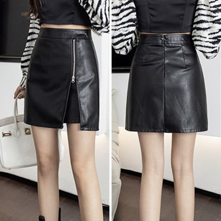 フェイクレザースリットミニスカート(SKIRT) | GRAXIA | 詳細画像5 