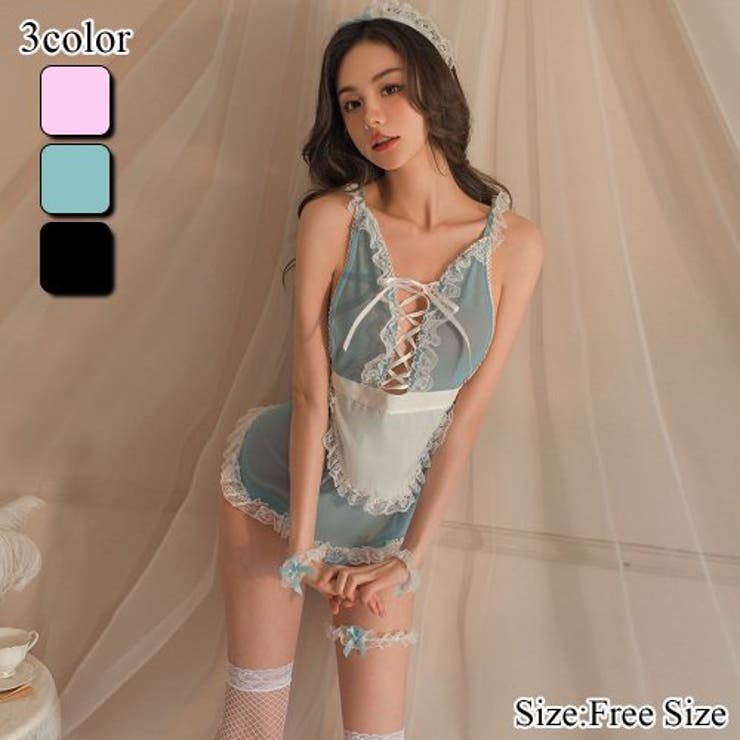 甘いカラーがキュートに攻めるメイド服風コスプレ(セクシーコスプレ) | GRAXIA | 詳細画像1 