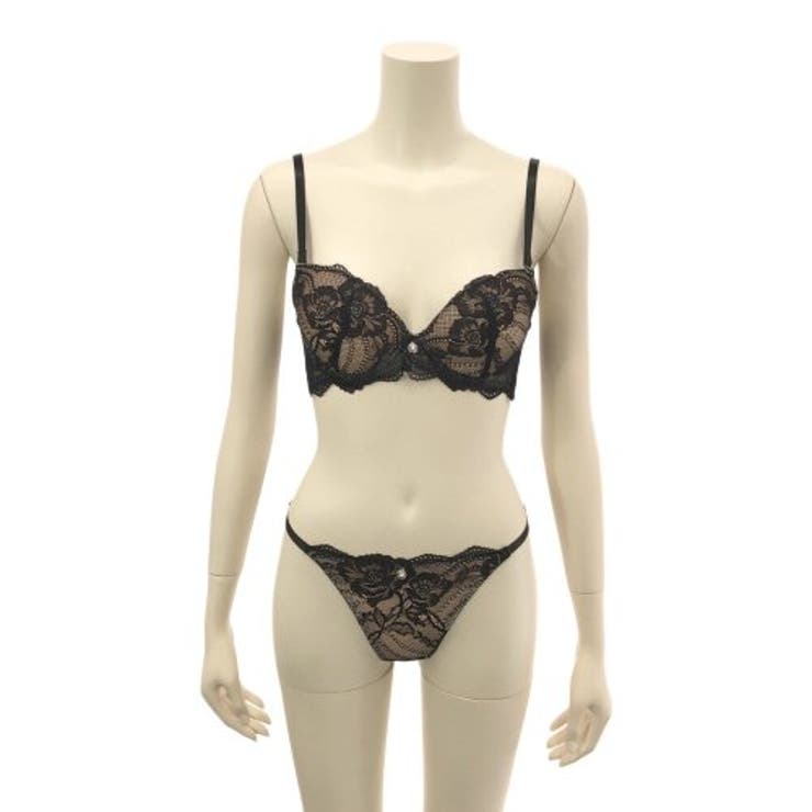 ツートンカラーが落ち着きある柔らかな印象のブラ・ショーツセット(ブラセット) | GRAXIA | 詳細画像8 